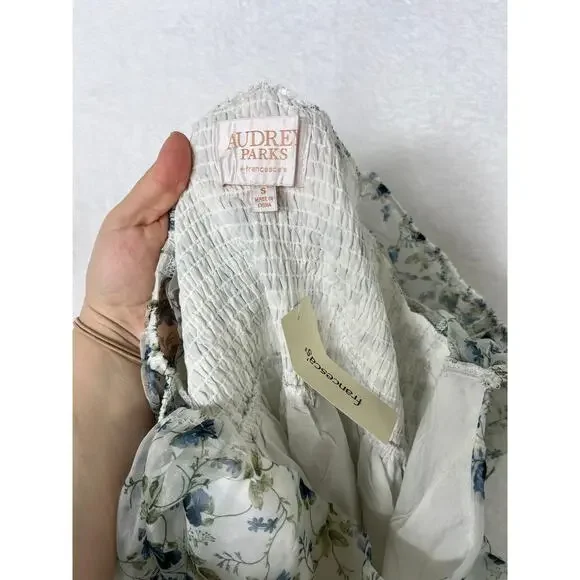 NWT Audrey Parks x Francesca's Asha Valney Floral Babydoll Dress sz S Cottage - Picture 4 of 9